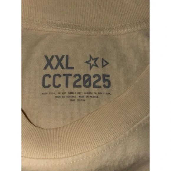 Beyonce Spirit Jersey XXL Cream Rodeo Chitlin' Circuit Tour CCT Merch NEW *flaws